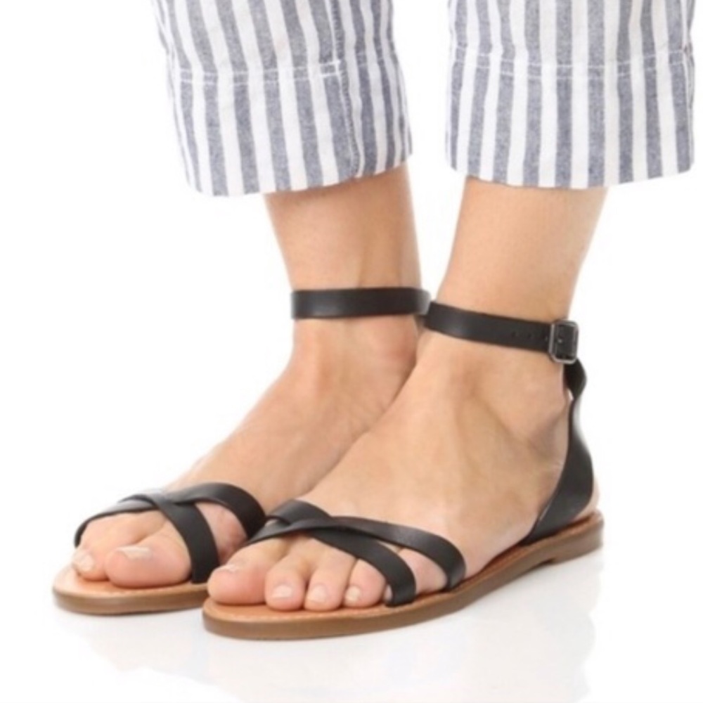 Madewell The Boardwalk Ankle-Wrap Sandal